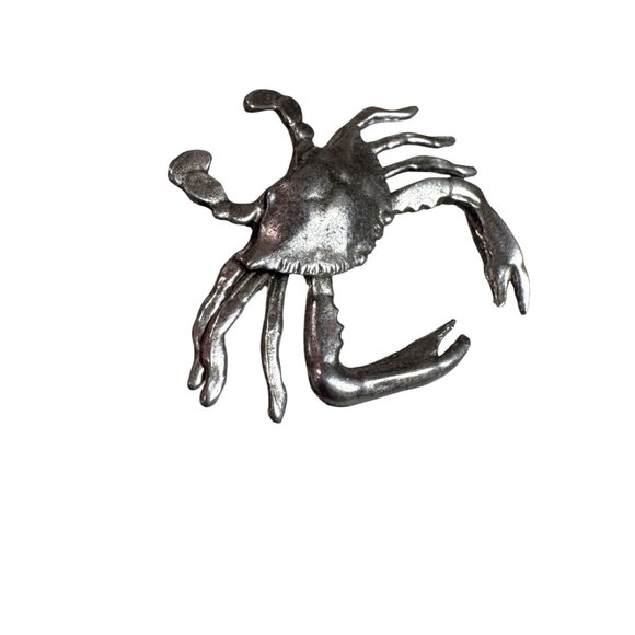 Salisbury Pewter Crab Bottle Opener Vintage Beach Lake House Barware Decor - Picture 1 of 10